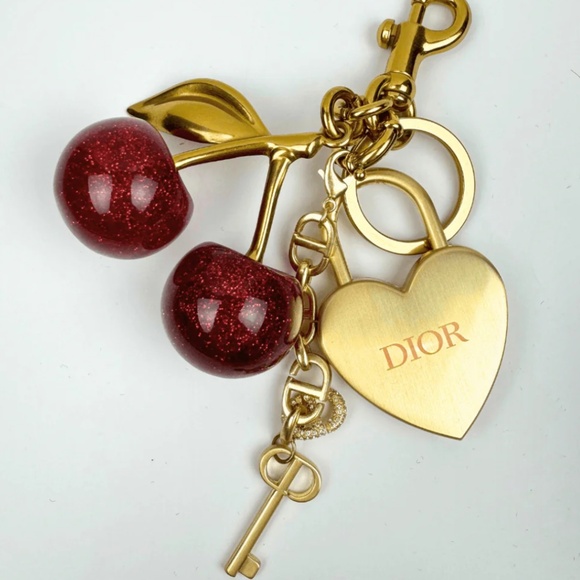 Dior Lock and Key Cherry Bag Charm